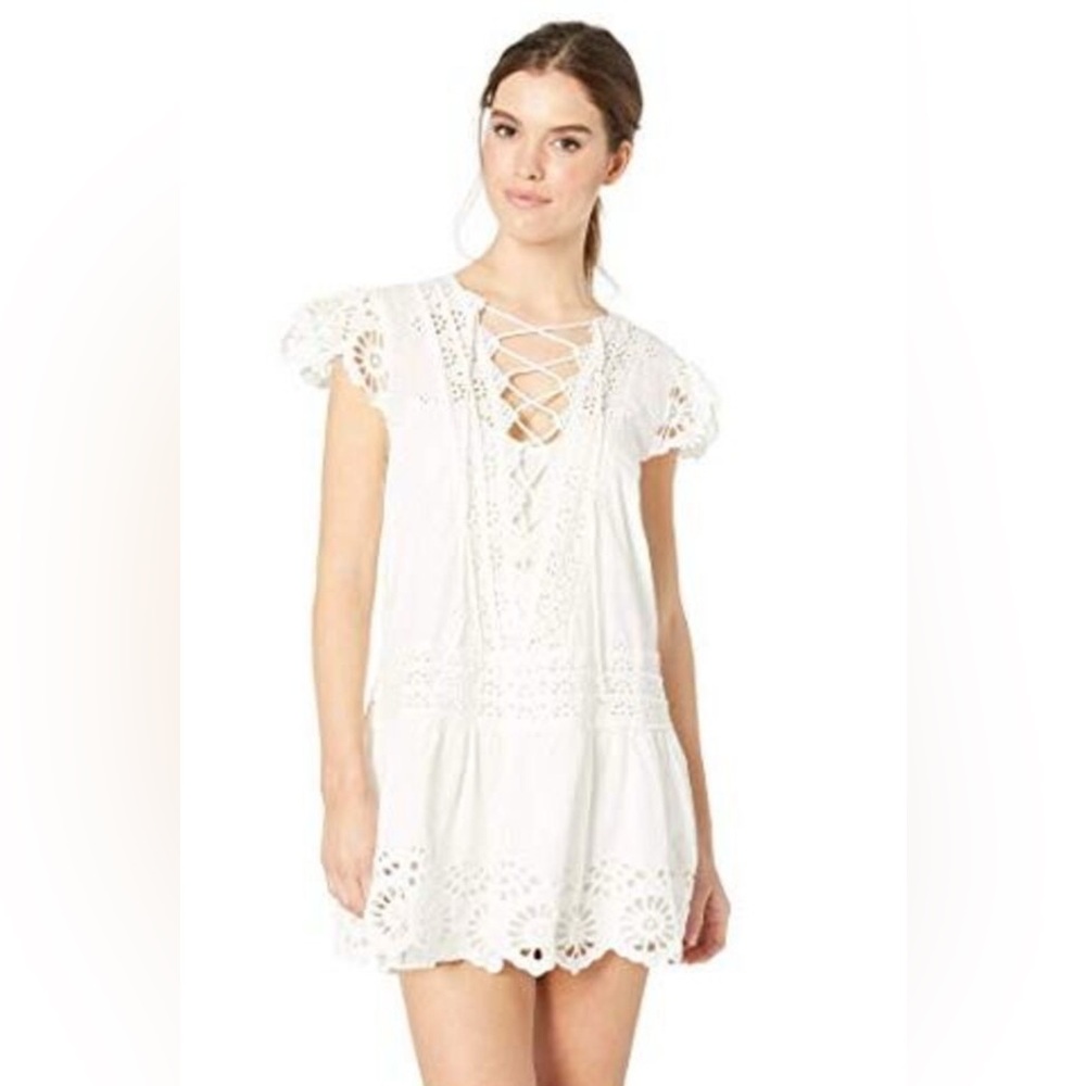 Free People- Esperanza Eyelet Mini Dress